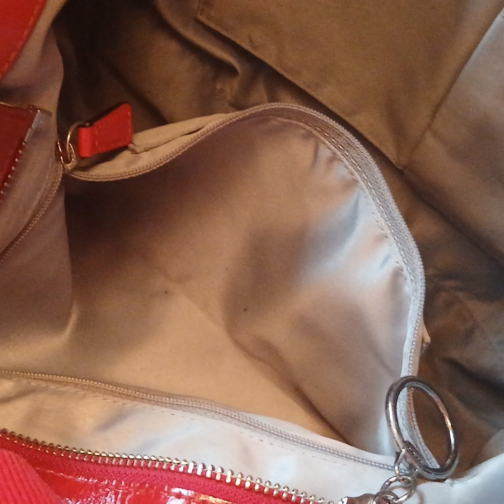 Coach heart poppy red large tote bag - Picture 12 of 17